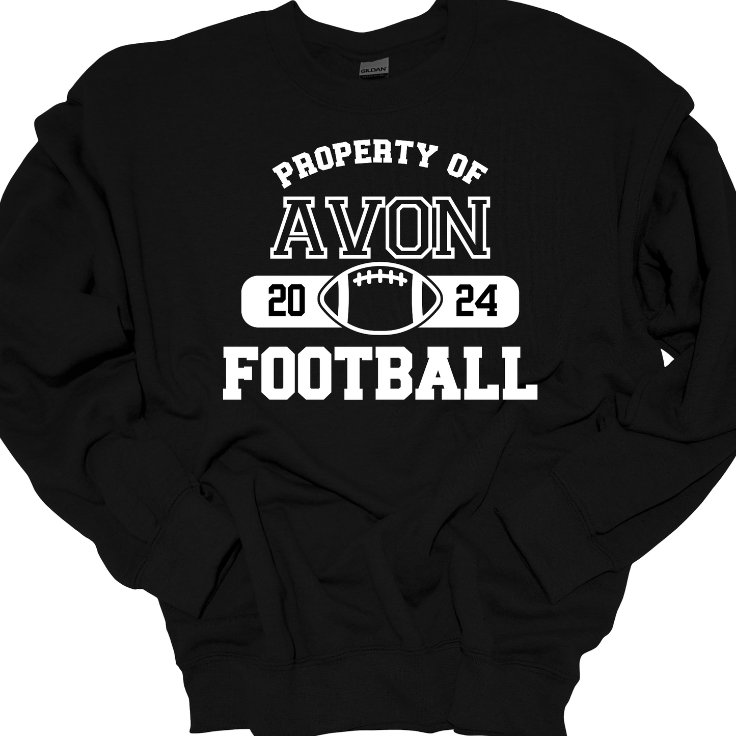 PROPERTY OF AVON FOOTBALL CREWNECK