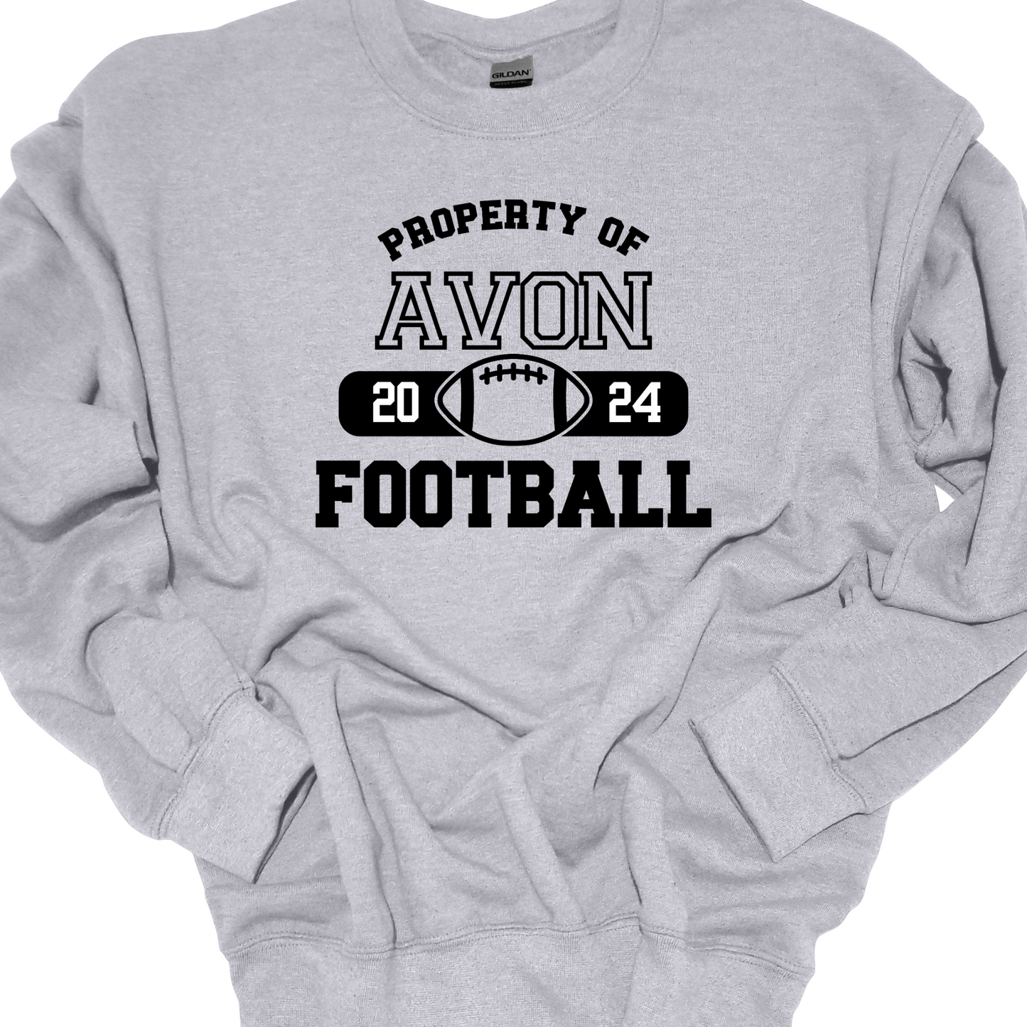 PROPERTY OF AVON FOOTBALL CREWNECK