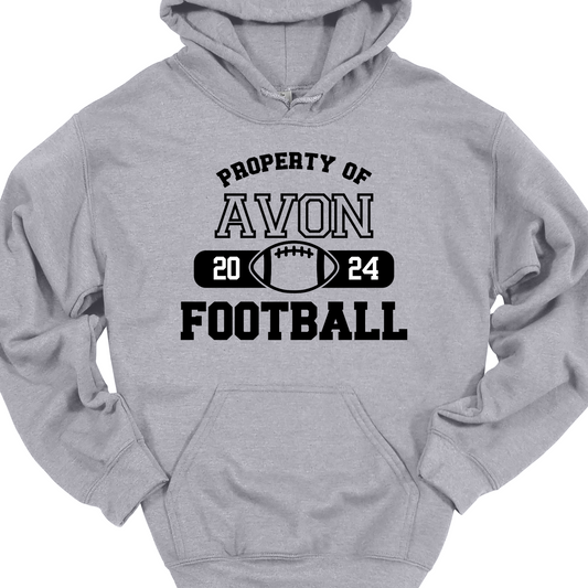 PROPERTY OF AVON FOOTBALL HOODIE