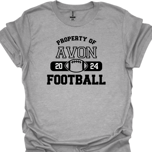 PROPERTY OF AVON FOOTBALL TSHIRT