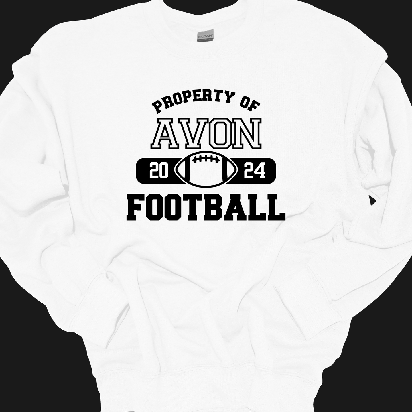 PROPERTY OF AVON FOOTBALL CREWNECK