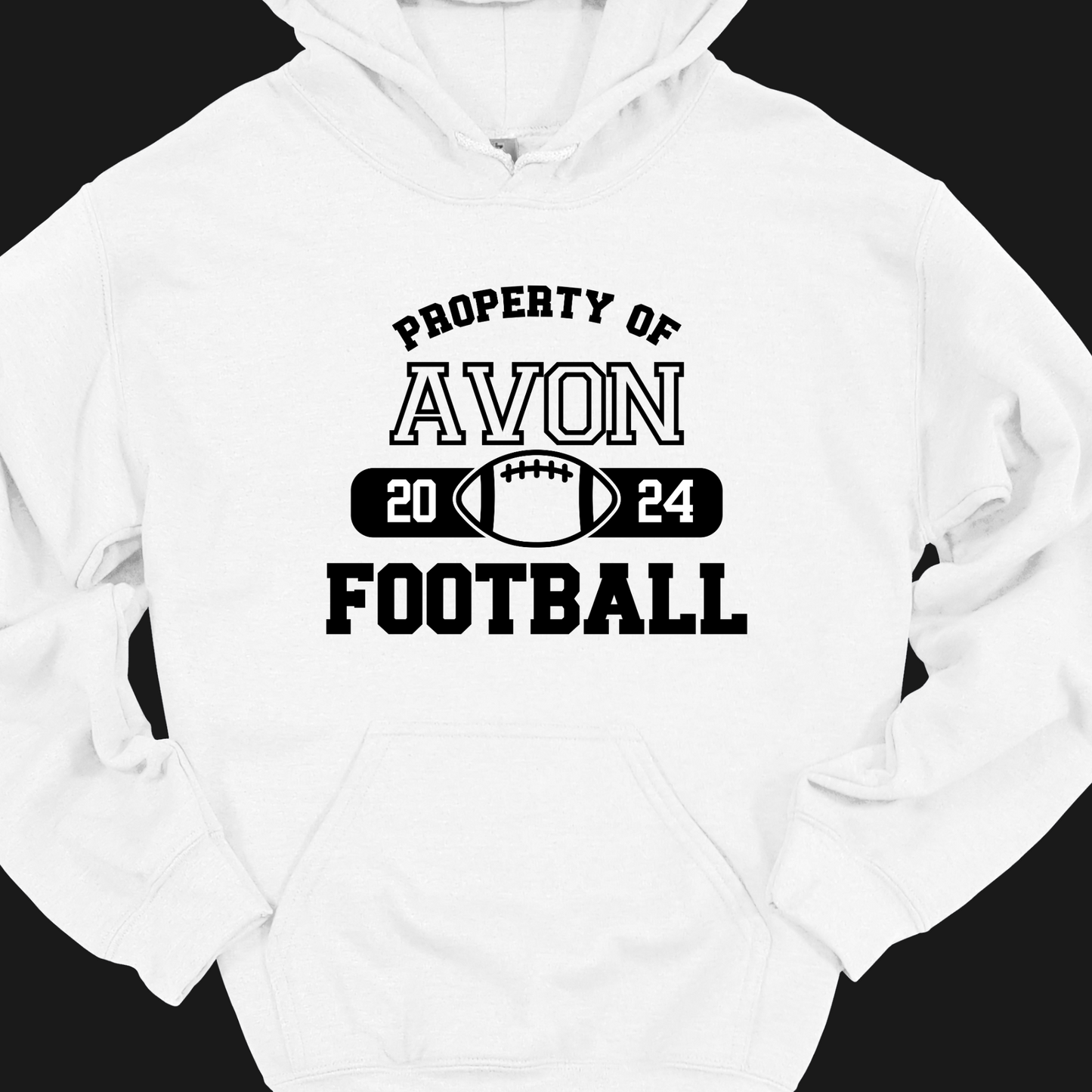 PROPERTY OF AVON FOOTBALL HOODIE