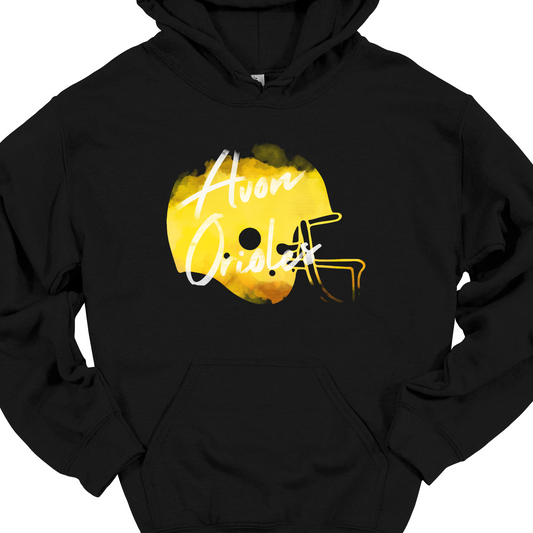 AVON ORIOLES FADED YELLOW HELMET HOODIE