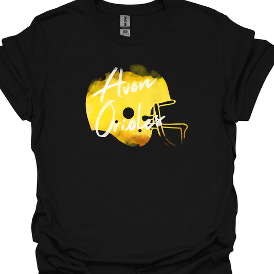 AVON ORIOLES FADED YELLOW HELMET TSHIRT