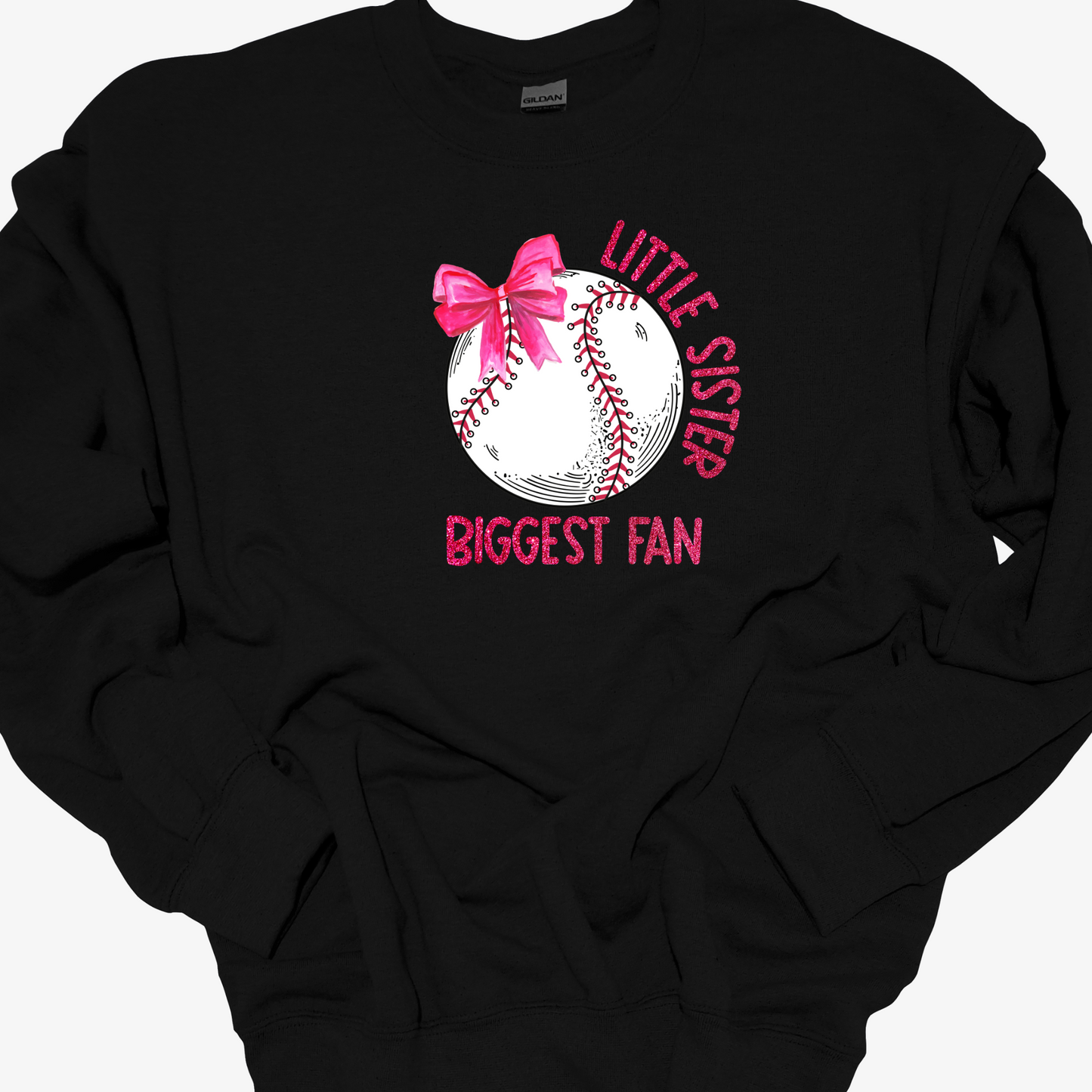 LITTLE SISTER BIGGEST FAN CREWNECK