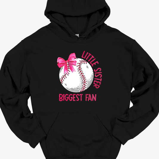 LITTLE SISTER BIGGEST FAN HOODIE