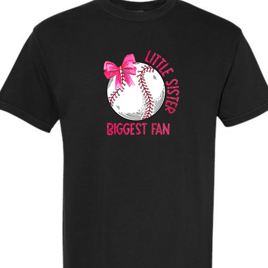 LITTLE SISTER BIGGEST FAN TSHIRT