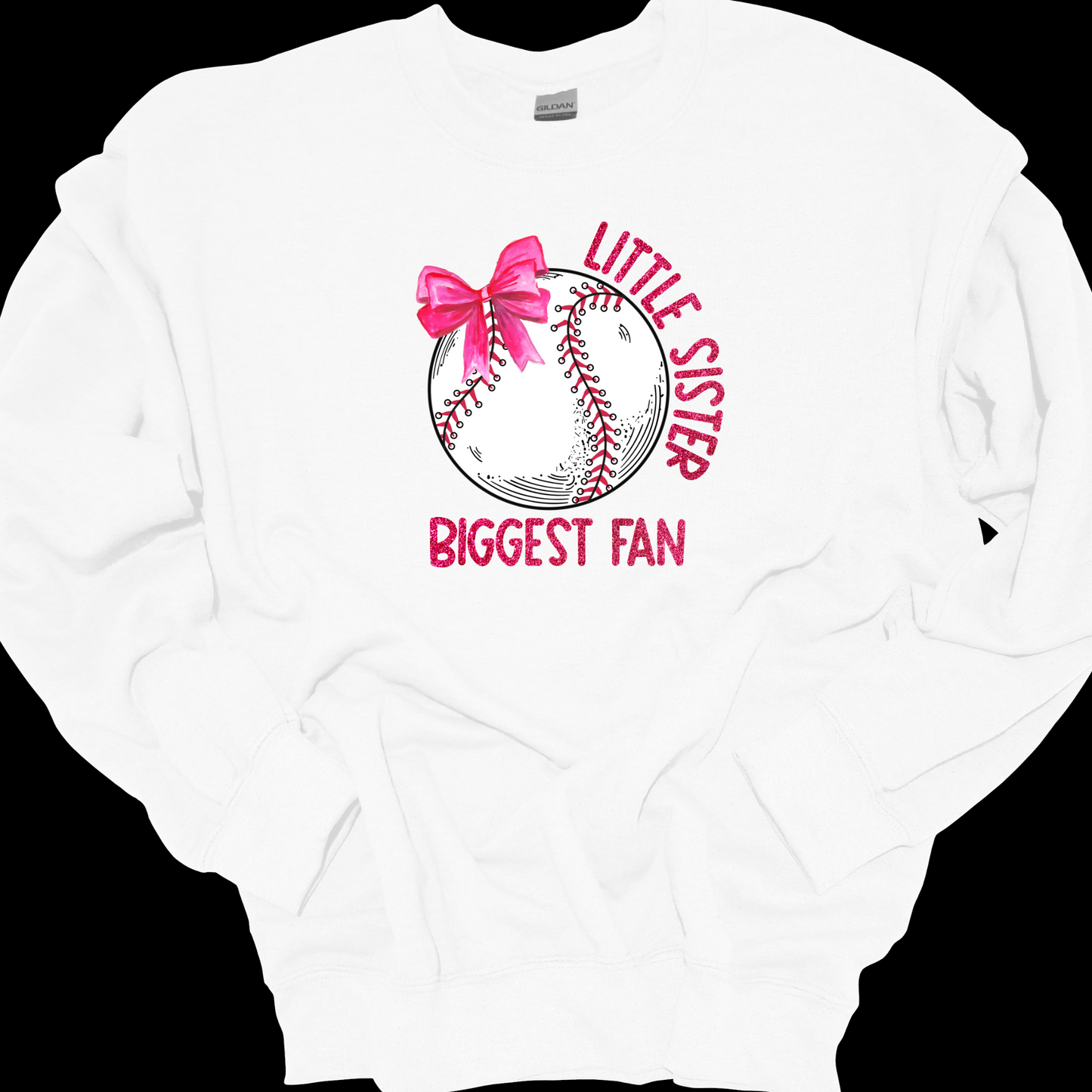 LITTLE SISTER BIGGEST FAN CREWNECK