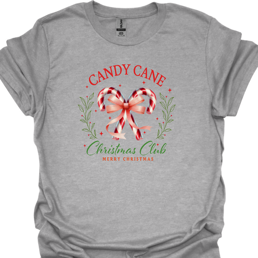 CANDY CANE CHRISTMAS CLUB TSHIRT