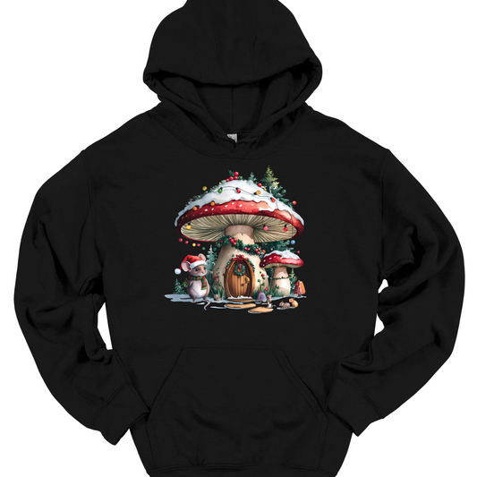 CHRISTMAS SHROOM W MOUSE HOODIE