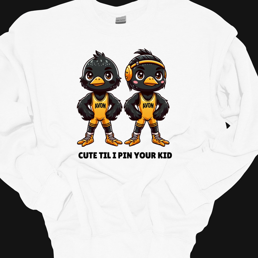 CUTE TIL I PIN YOUR KID CREWNECK