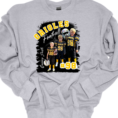 AVON FOOTBALL (CUSTOM WITH NAME, NUMBER AND PICTURES) CREWNECK