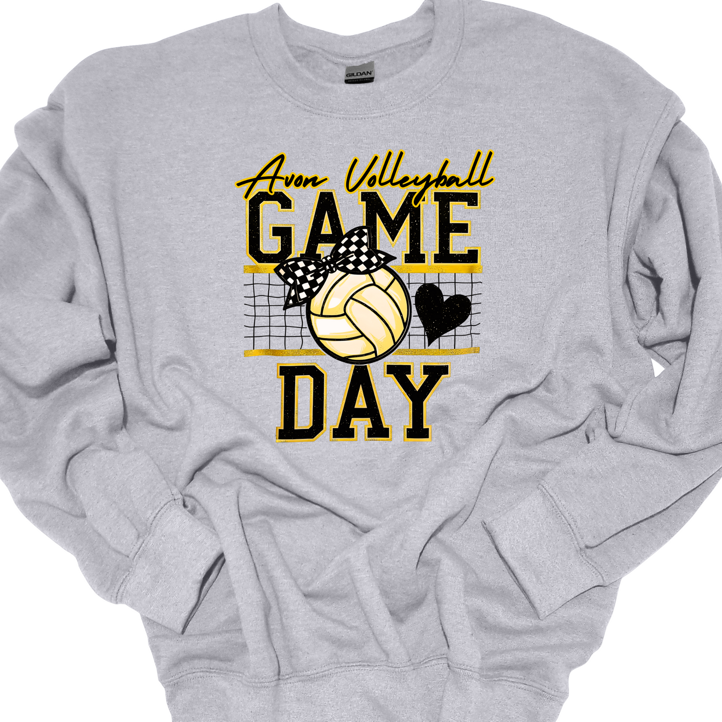 AVON VOLLEYBALL GAMEDAY W NET CREWNECK