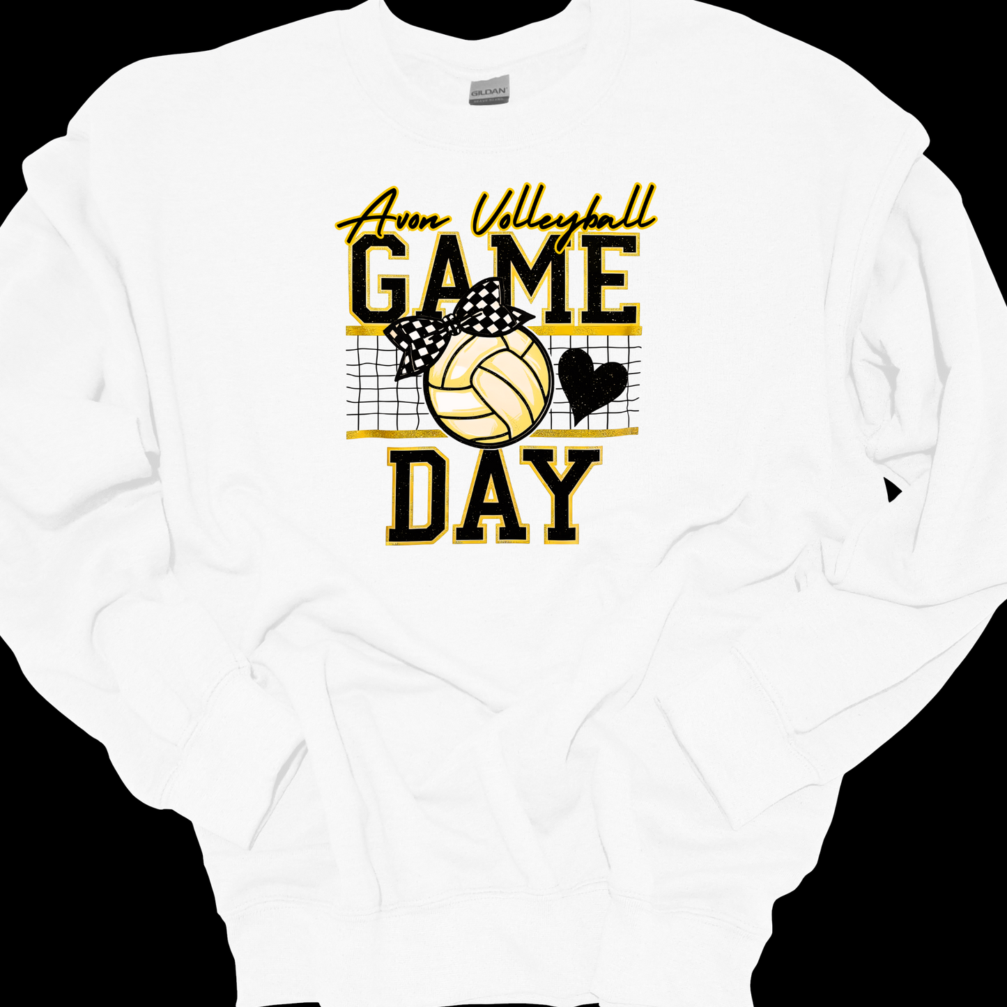 AVON VOLLEYBALL GAMEDAY W NET CREWNECK