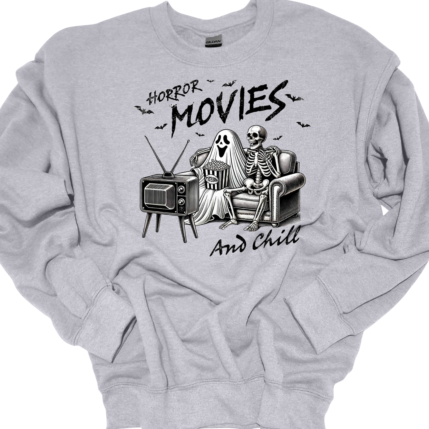 HORROR MOVIES AND CHILL CREWNECK