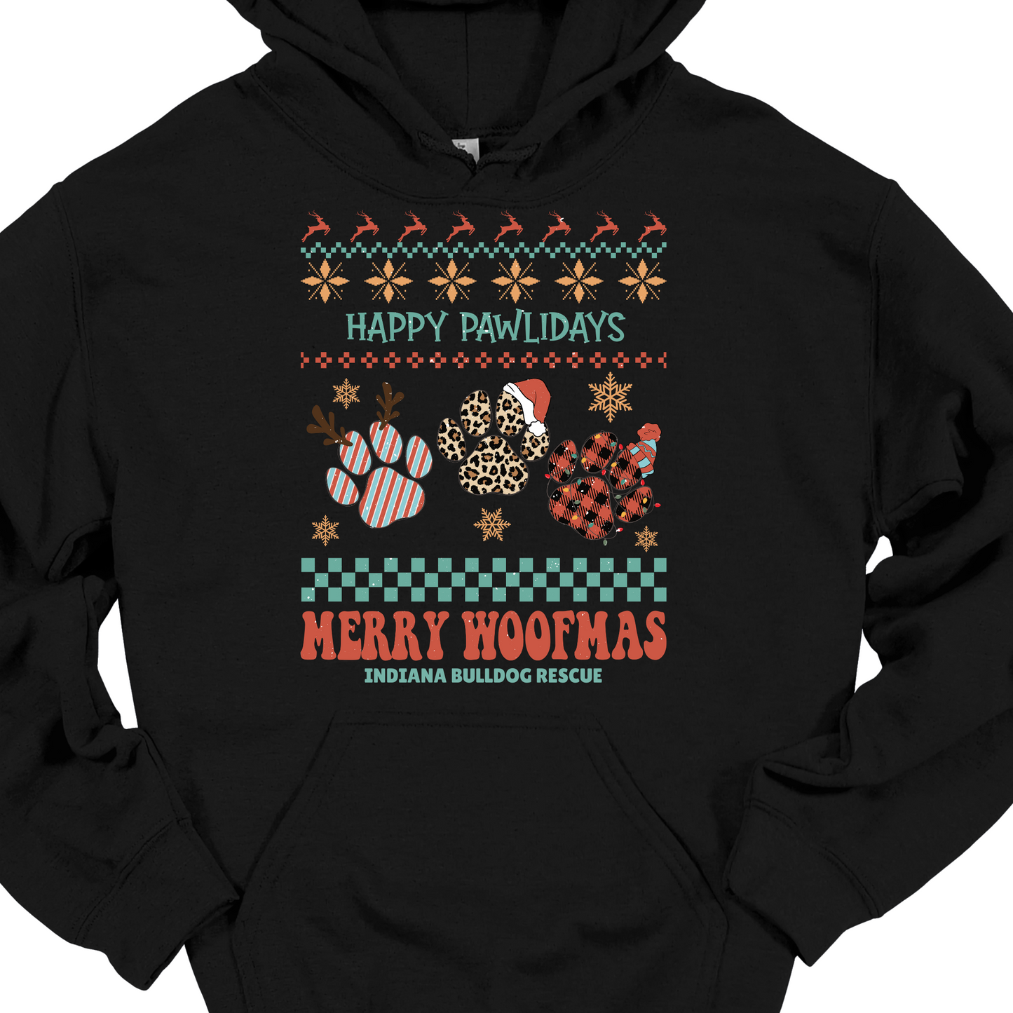 (IBDR) HAPPY PAWLIDAYS HOODIE