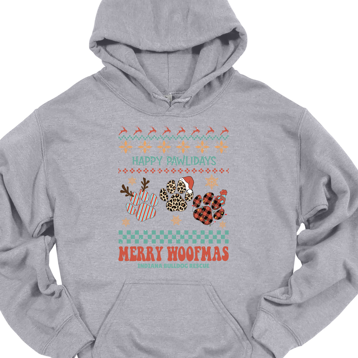 (IBDR) HAPPY PAWLIDAYS HOODIE