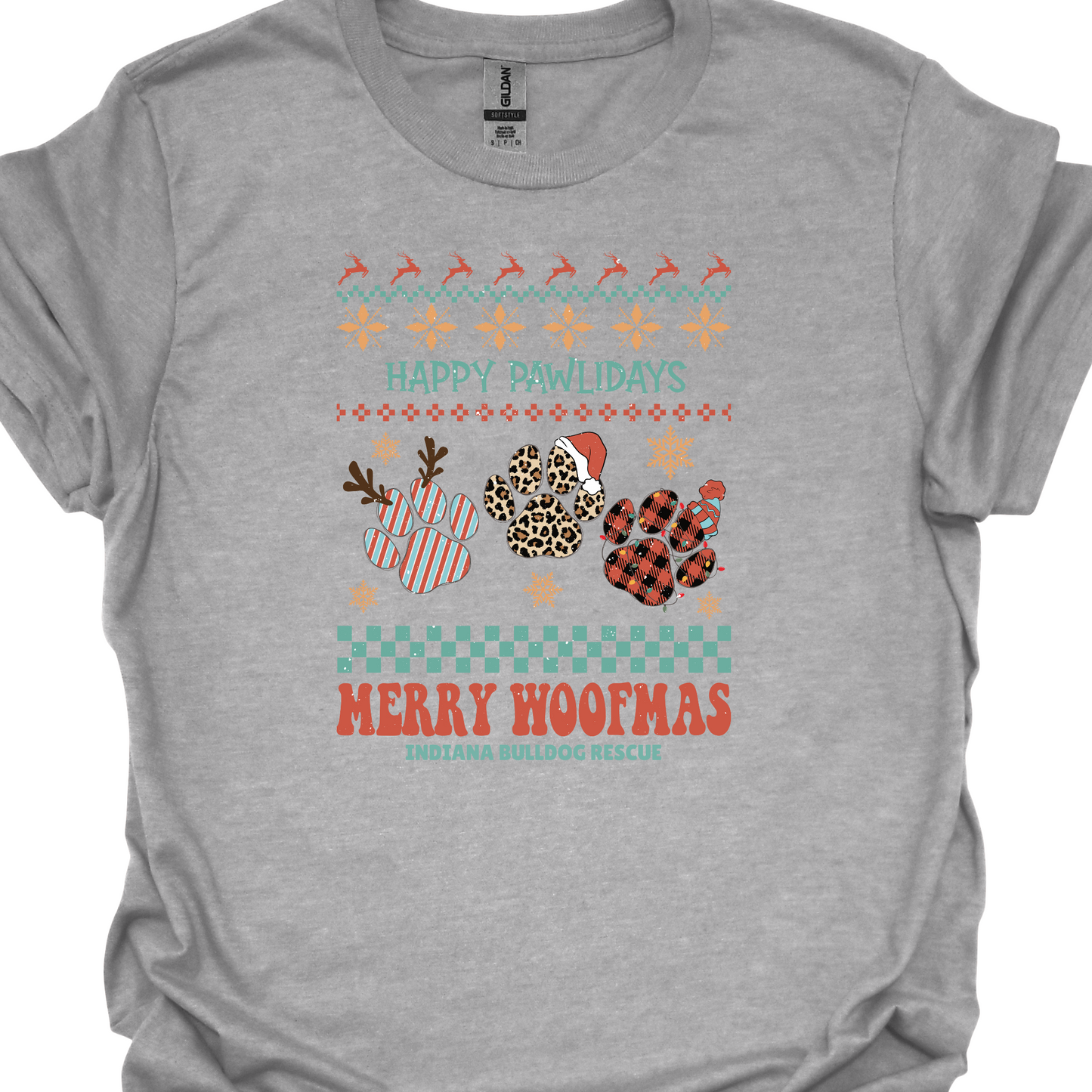 (IBDR) HAPPY PAWLIDAYS TSHIRT