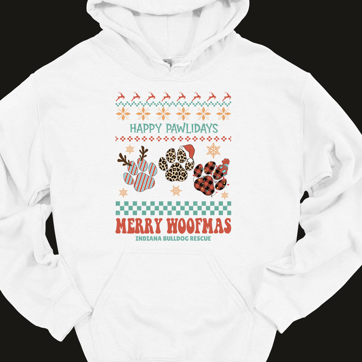 (IBDR) HAPPY PAWLIDAYS HOODIE