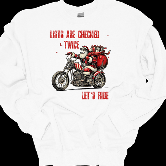 LISTS ARE CHECKED TWICE CREWNECK