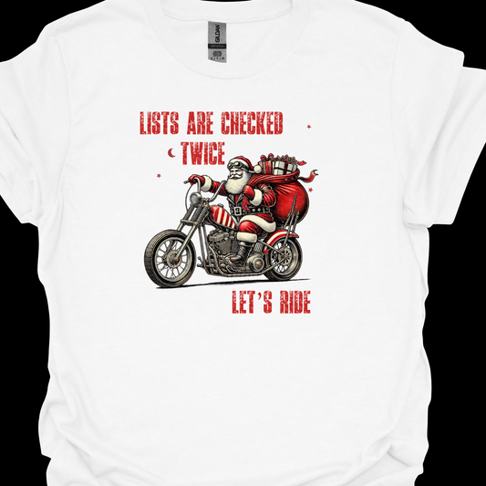LISTS ARE CHECKED TWICE TSHIRT