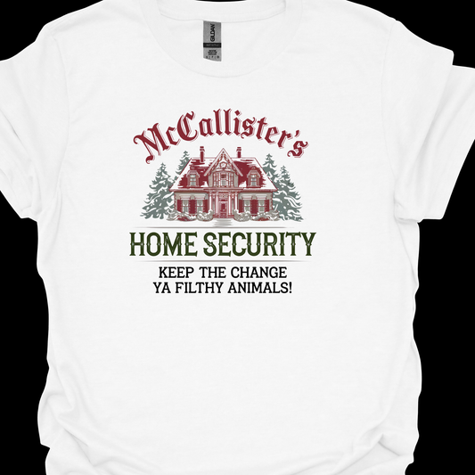 MCCALLISTERS HOME SECURITY TSHIRT
