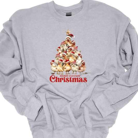 MERRY CLUCKIN CHRISTMAS CREWNECK