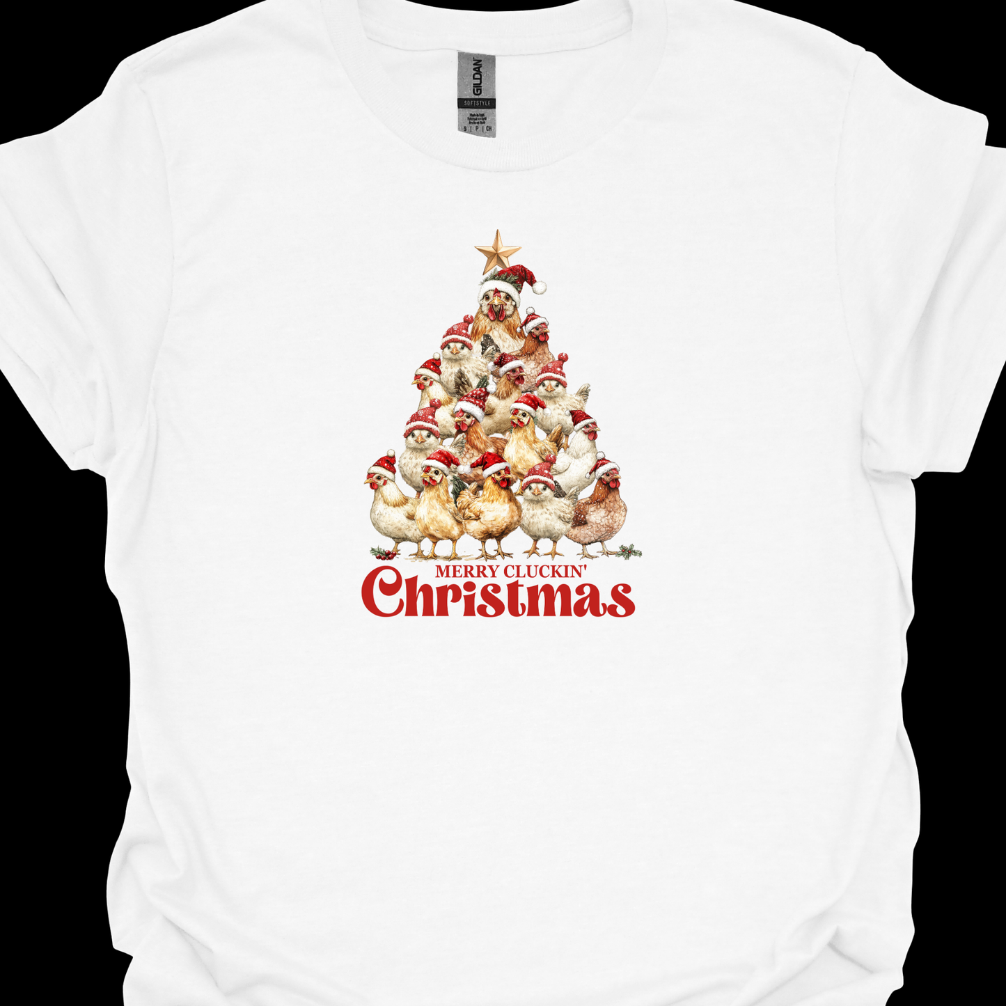 MERRY CLUCKIN CHRISTMAS TSHIRT