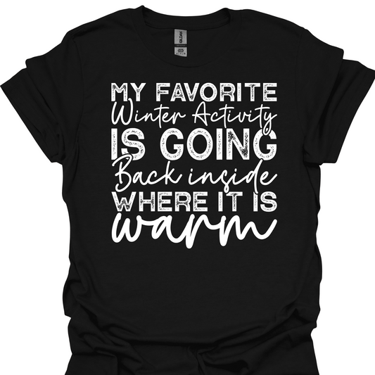 FAVORITE WINTER ACTIVITY TSHIRT
