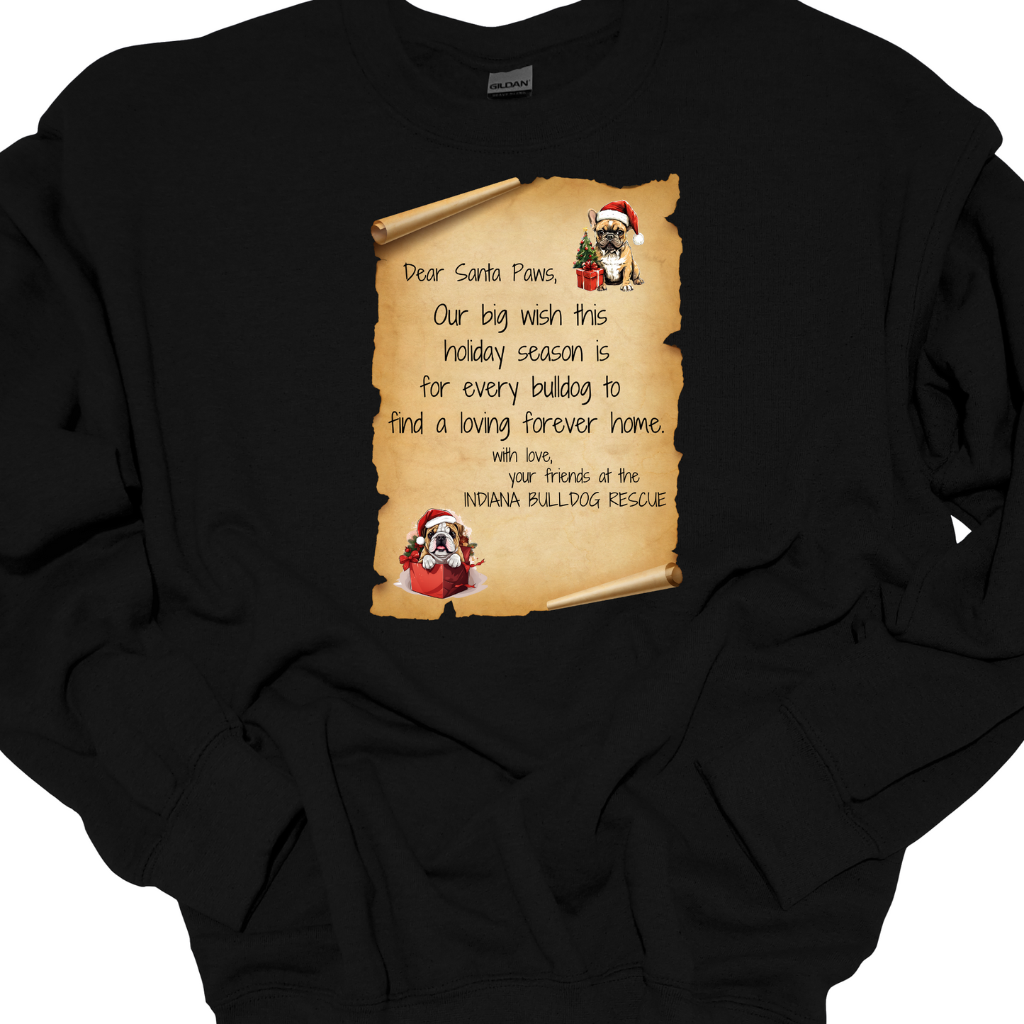 (IBDR) DEAR SANTA PAWS CREWNECK