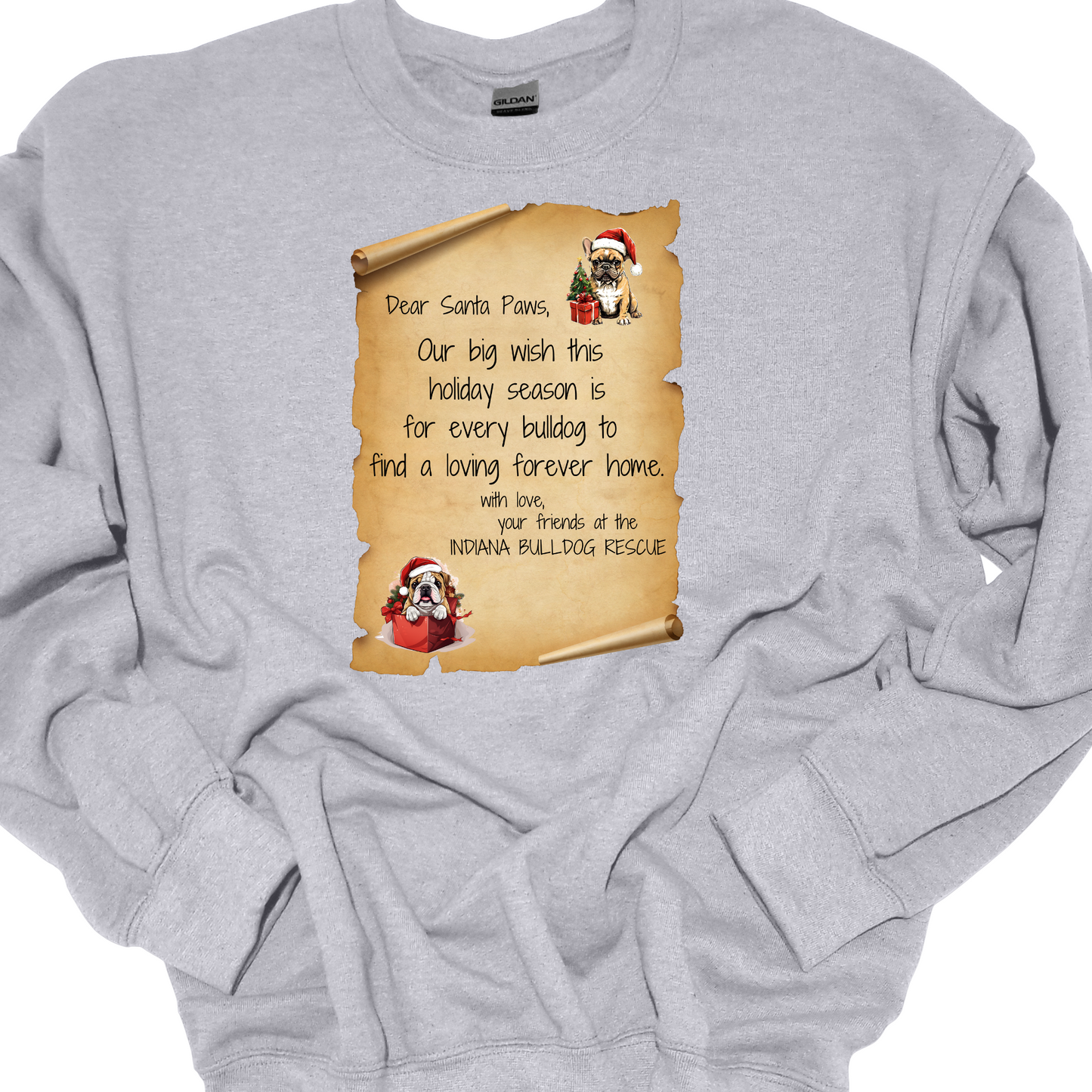 (IBDR) DEAR SANTA PAWS CREWNECK