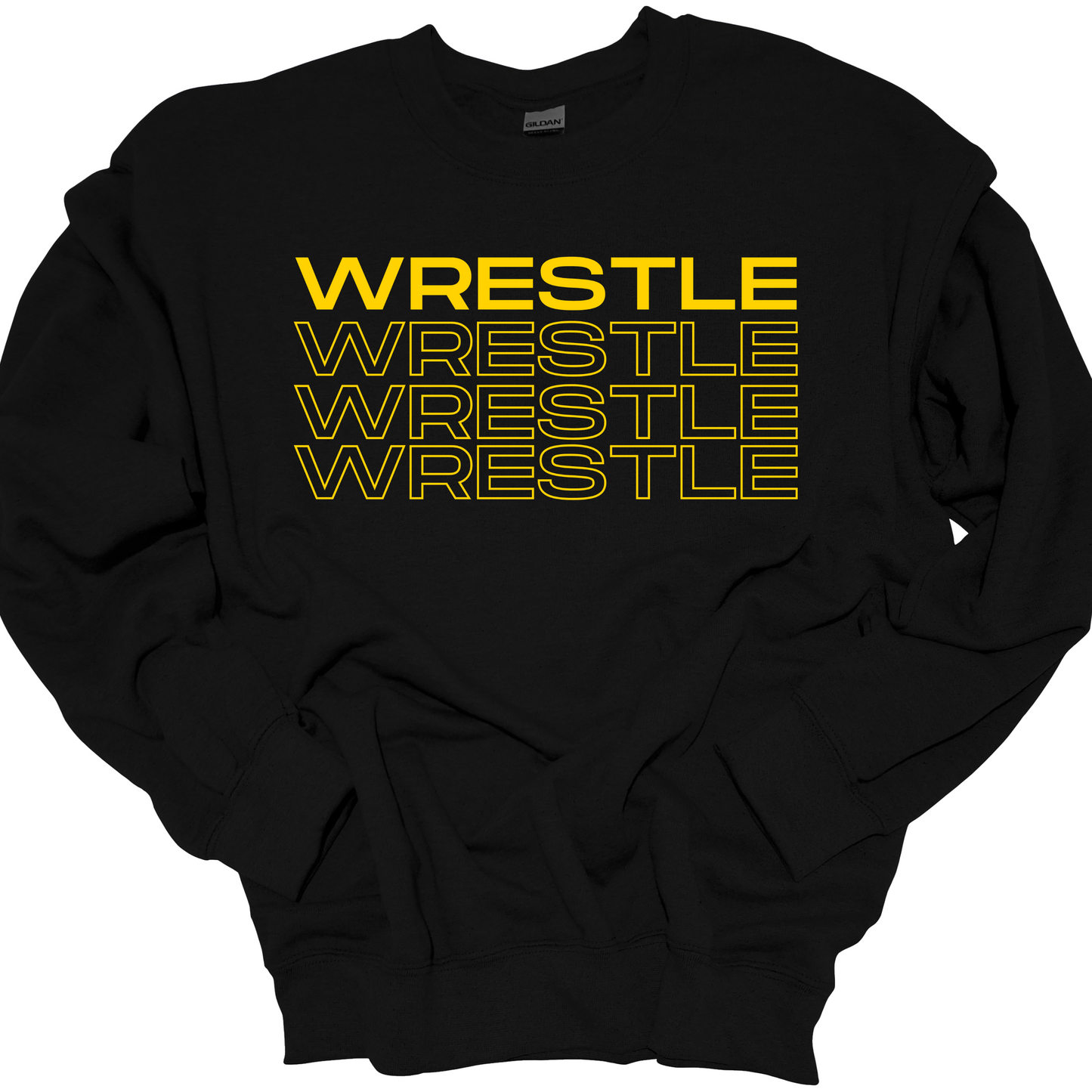 WRESTLE STACKED CREWNECK