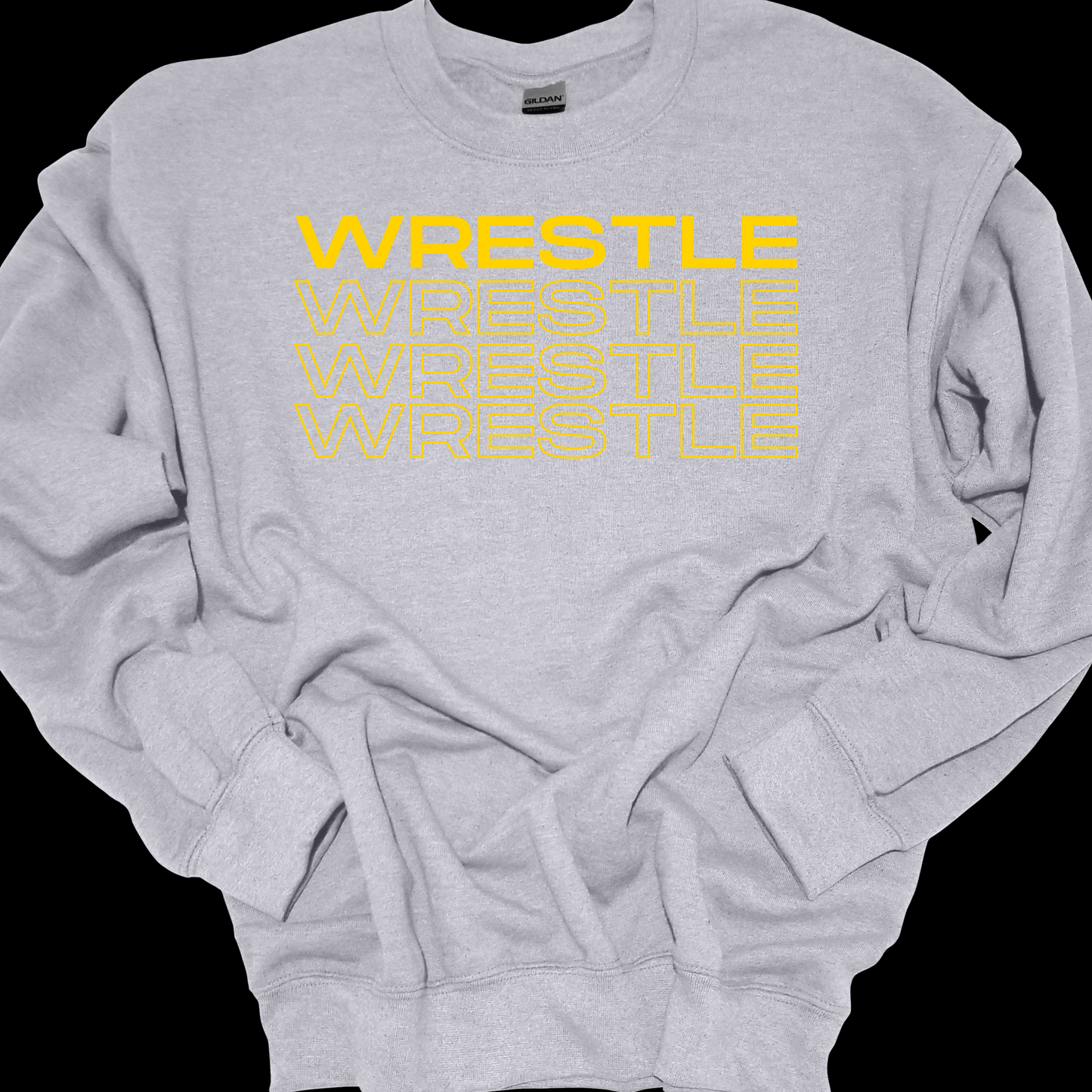 WRESTLE STACKED CREWNECK