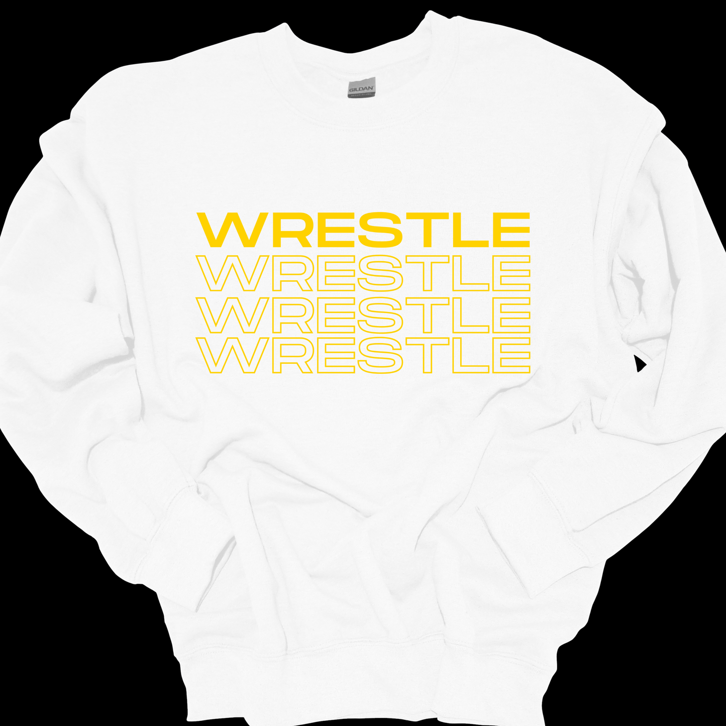 WRESTLE STACKED CREWNECK