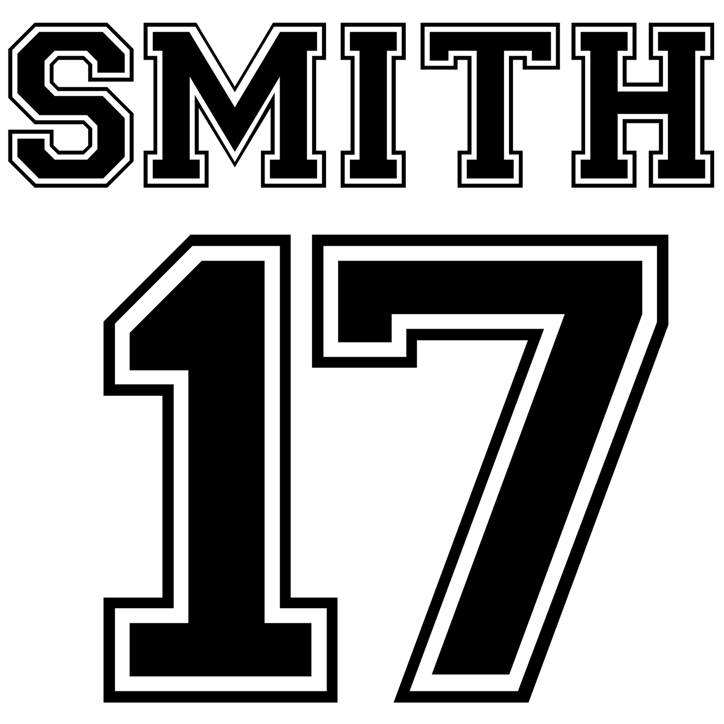 ADD LAST NAME & JERSEY #