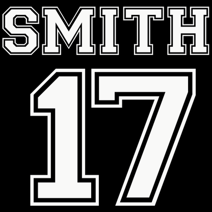 ADD LAST NAME & JERSEY #