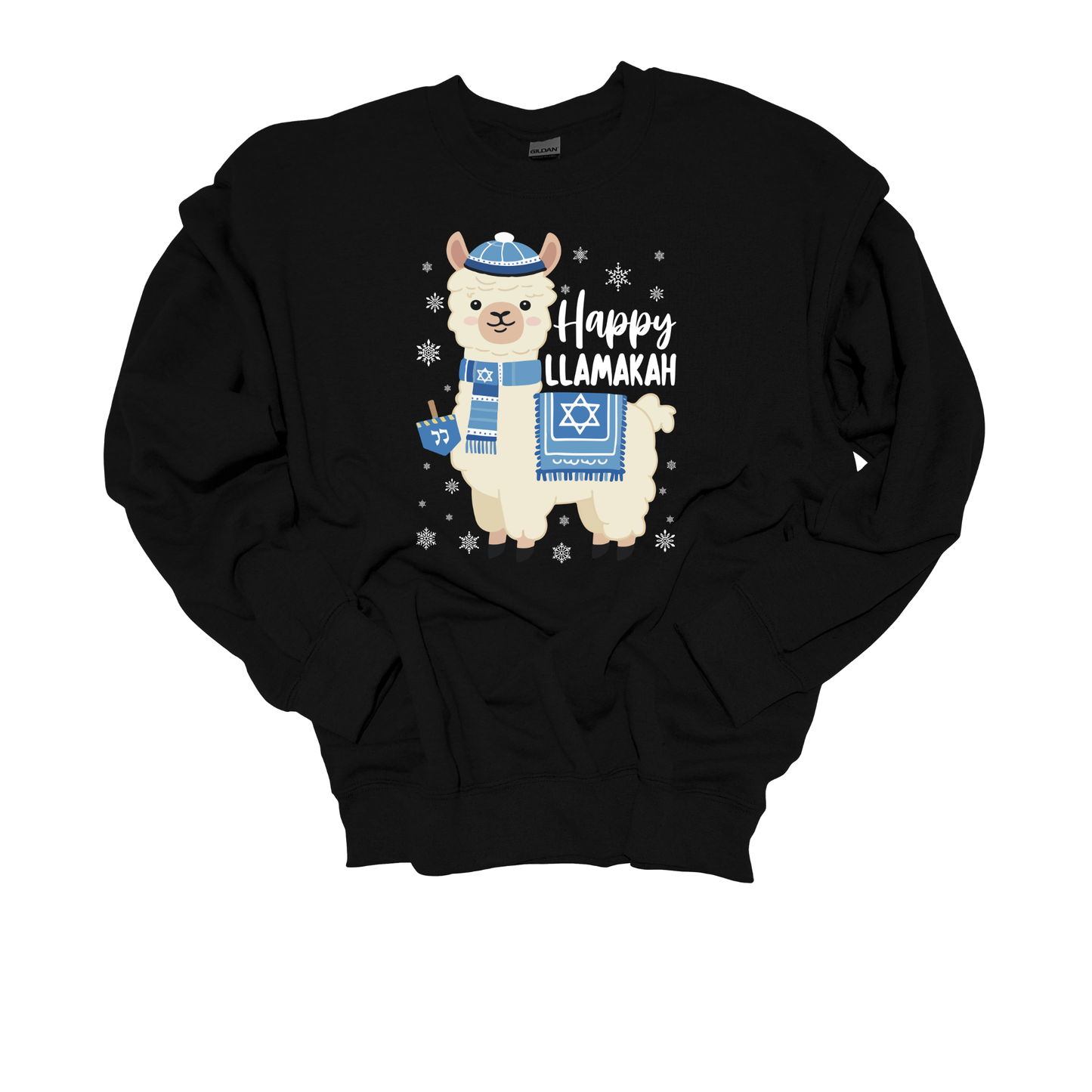 HAPPY LLAMAKAH CREWNECK SWEATSHIRT