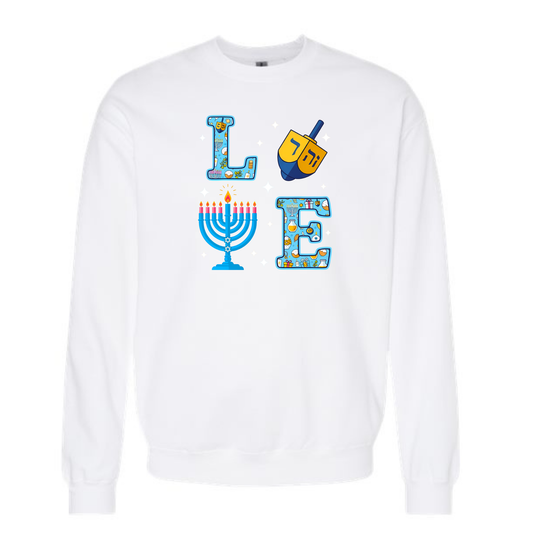 HANUKKAH LOVE CREWNECK SWEATSHIRT