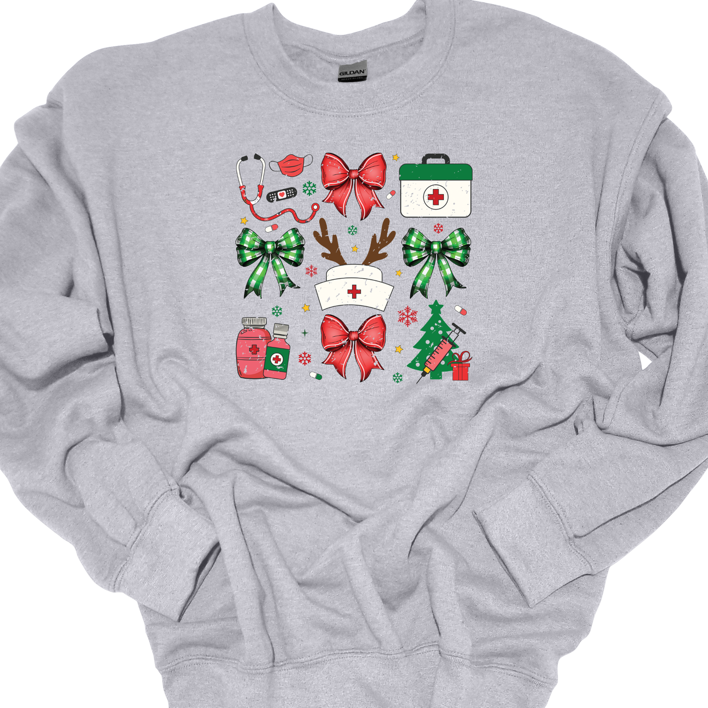 NURSE CHRISTMAS VIBES CREWNECK