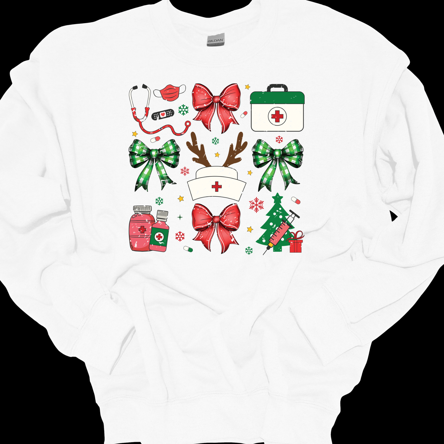 NURSE CHRISTMAS VIBES CREWNECK