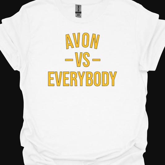 YELLOW AVON VS EVERYBODY TSHIRT