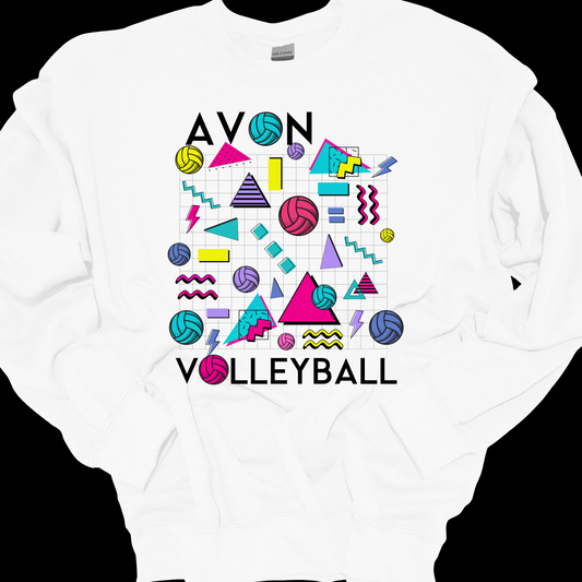 AVON VOLLEYBALL 80S VIBE CREWNECK