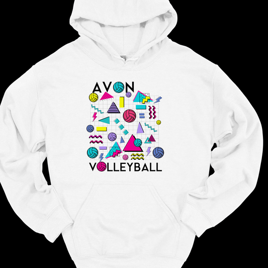 AVON VOLLEYBALL 80S VIBE HOODIE