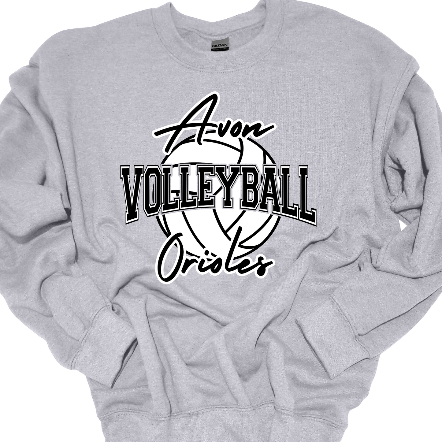 AVON ORIOLES VOLLEYBALL 3 CREWNECK