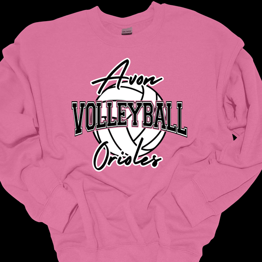 AVON ORIOLES VOLLEYBALL 3 CREWNECK