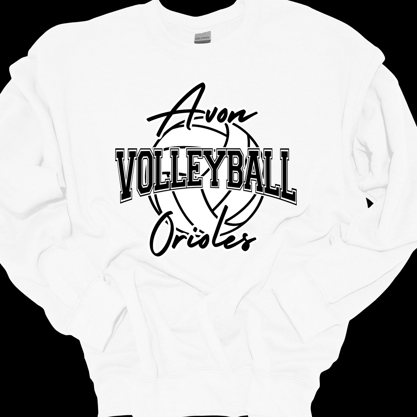 AVON ORIOLES VOLLEYBALL 3 CREWNECK