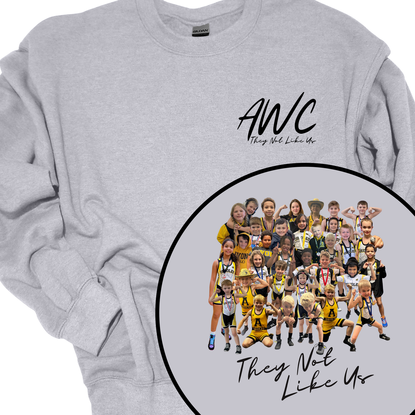 AWC "KIDS CLUB" THEY NOT LIKE US CREWNECK