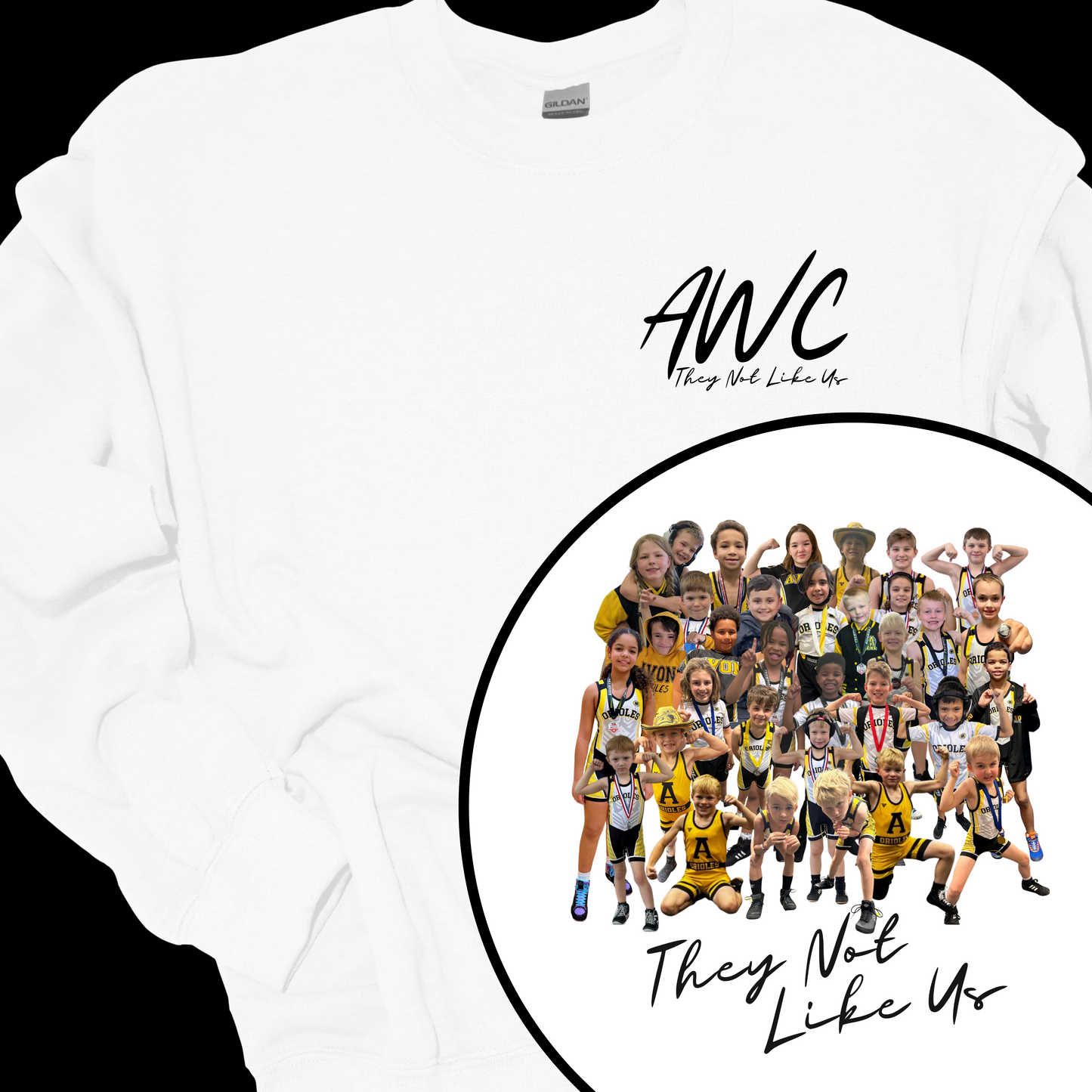 AWC "KIDS CLUB" THEY NOT LIKE US CREWNECK