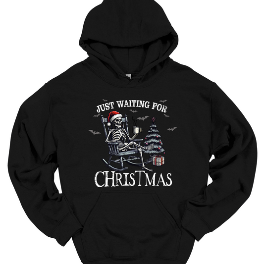 JUST WAITING ON CHRISTMAS HOODIE