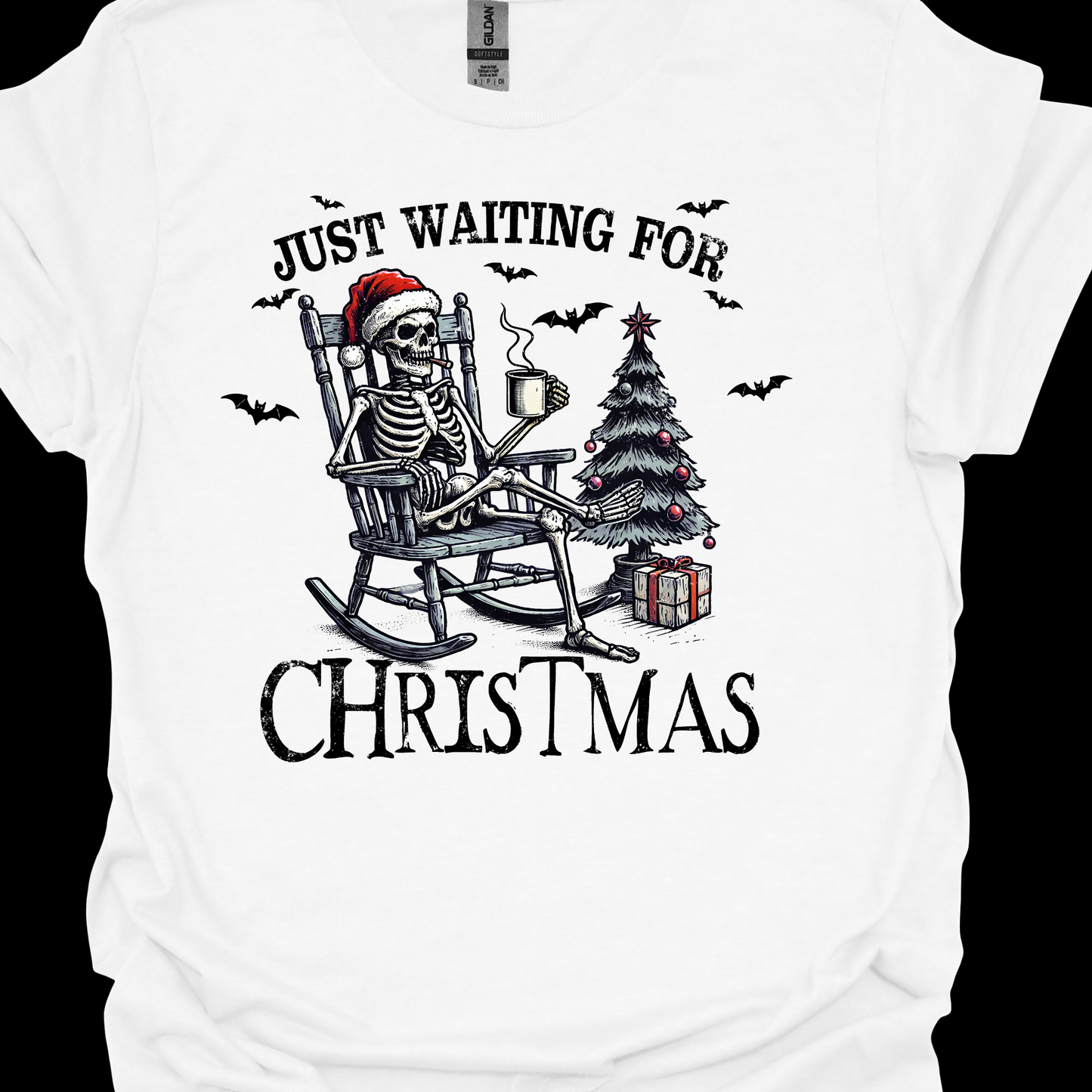 JUST WAITING ON CHRISTMAS TSHIRT